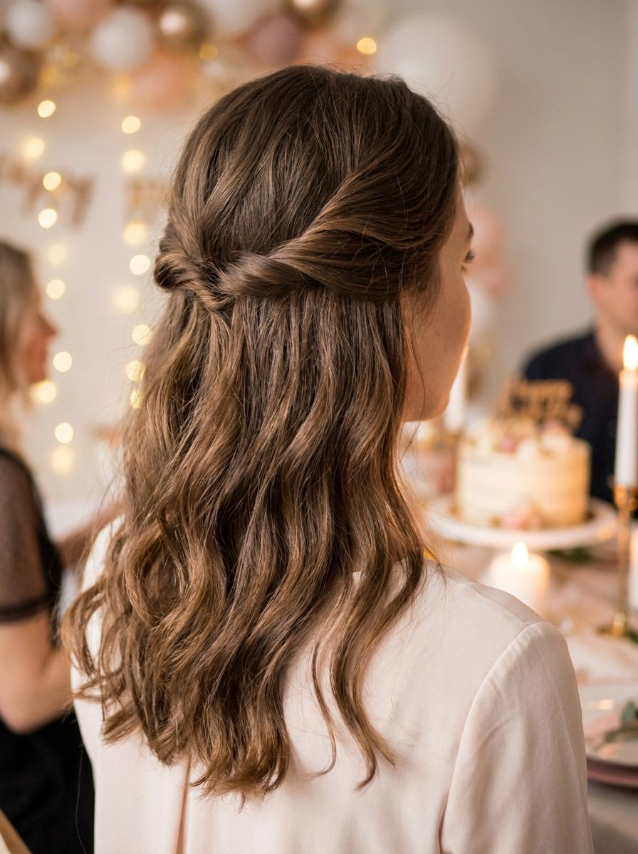 Half-Up Twist - Frisuren zum Geburtstag